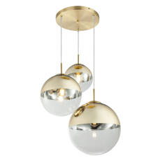 Globo VARUS 15855-3 lampa wisząca złota 3xE27 40W 20-25-30cm