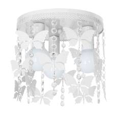 Milagro ANGELICA MLP1164 plafon lampa sufitowa metal biały kryształki motyle 3xE27 30cm