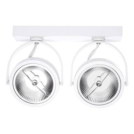 Milagro LUGAR WHITE ML5705 oprawa natynkowa biała aluminium 2xAR111 GU10 28cm