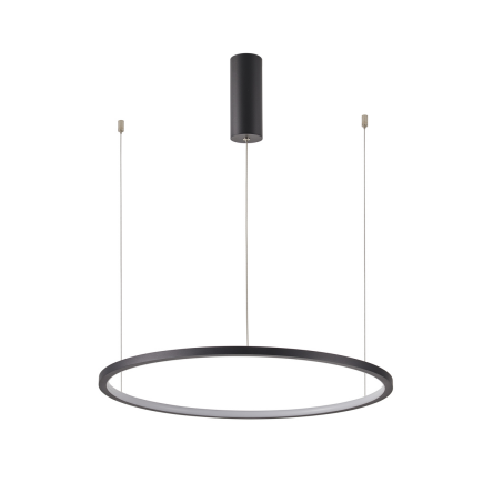 Italux Vinola  PND-56135B-060RPP-BK-3KS4K-TRDIMM lampa wisząca nowoczesna czarna, aluminium, silikon 60cm 3000K+ 4000K LED 38W