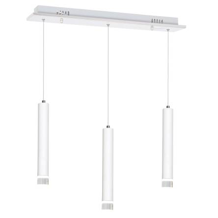 Milagro ALBA ML189 lampa wisząca biała trzy źródła światła podłużne 3X5W LED 4000K 45cm