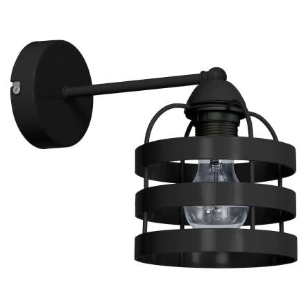 Milagro LARS BLACK MLP797 kinkiet lampa ścienna czarny industrialna 1xE27 23cm