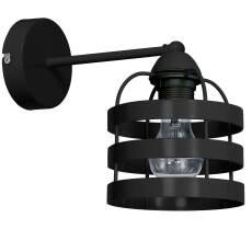 Milagro LARS BLACK MLP797 kinkiet lampa ścienna czarny industrialna 1xE27 23cm