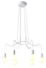Candellux BASSO 36-71026 lampa wisząca biały mat E27 6x40W 66cm