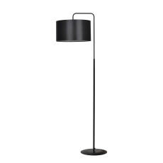 Emibig TRAPO LP1 BLACK / BLACK 570/1 lampa podłogowa czarna duży abażur tkanina 1x60W E27 150cm