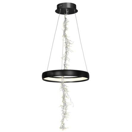 Milagro SPARK ML274 lampa wisząca czarny pierścień regulacja wysokości metal / akryl 35W LED 3000K 40cm 