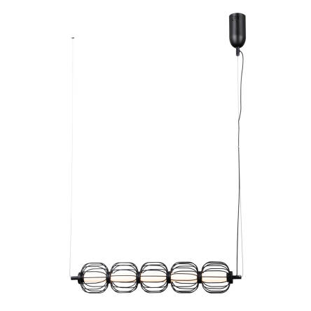 Italux Pedro PND-34405-5-BK lampa wisząca czarna druciana LED 20W 63cm