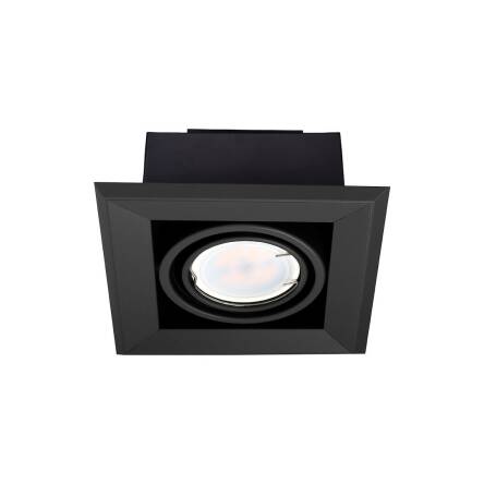 Milagro BLOCCO ML472 lampa do wbudowania podtynkowa czarna BLOCCO 1x7W GU10 LED 12cm