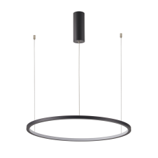 Italux Vinola  PND-56135B-080RPP-BK-3KS4K-TRDIMM lampa wisząca nowoczesna czarna, aluminium, silikon 80cm 3000K+ 4000K LED 48W