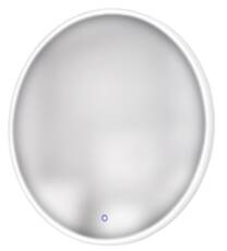 Maxlight Lustro Mirror W0252 okrągłe podświetlane lustro chrom wokół ramy panel LED 1x23W 4000K 80cm IP44