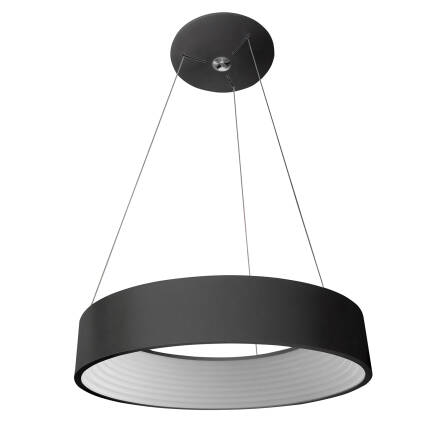 Italux Mattia 3936-832RP-BK-3 lampa wisząca nowoczesna czarna klosz akryl 45cm LED 32W IP20 3000K WM