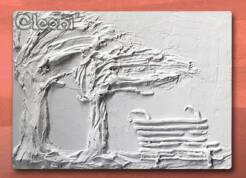 Cleoni kinkiet Płaskorzeźba P13 wersja podświetlana 3430 WM