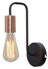 Candellux HERPE 21-66855 kinkiet lampa ścienna czarna 1X60W E27