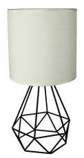 Candellux GRAF 41-62925 lampa stołowa gabinetowa druciana 1X60W E27 biały abażur