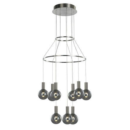 Italux Aria MD17012002-9A lampa wisząca nowoczesna satynowany metal klosze kule IP20 LED 27W 3000K 40cm